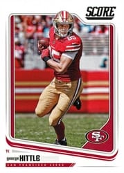 2018 Score Base Set George Kittle #284 card