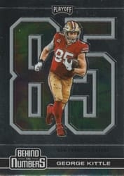 2020 Panini Playoff Behind the Numbers George Kittle #BTN-22 card