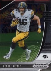 2020 Panini Prizm Draft Picks Base Set George Kittle #31 card