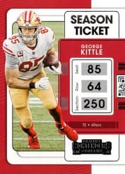 2021 Panini Contenders Base Set George Kittle #89 card
