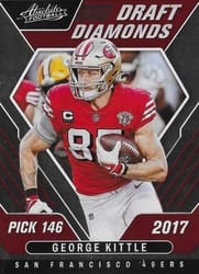 2022 Panini Absolute Draft Diamonds George Kittle #DD-15 card