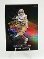 2023 Panini Obsidian Black Color Blast George Kittle #3 card