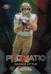 2023 Panini Prizm Prizmatic George Kittle #18 card