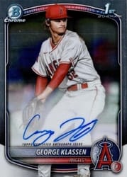 2025 Bowman Chrome Prospects Autographs George Klassen #CPA-GK card