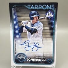 2024 Topps Pro Debut Autographs George Lombard Jr. #PD-190 card