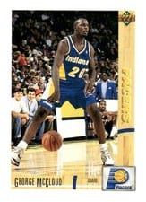 1991-92 Upper Deck Base Set George McCloud #233 card