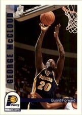 1992-93 Hoops Base Set George McCloud #91 card