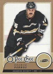 2008-09 O-Pee-Chee Base Set George Parros #55 card