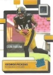 2022 Clearly Donruss Base Set George Pickens #73 card