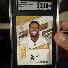 2022 Donruss Elite Pen Pals George Pickens #PP-GP card
