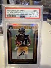 2022 Donruss Optic Elite Series Rookies Autographs George Pickens #ESR-4 card