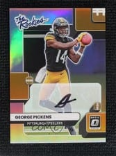 2022 Donruss Optic The Rookies Autographs George Pickens #TR-12 card