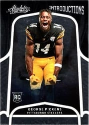 2022 Panini Absolute Introductions George Pickens #INT-15 card
