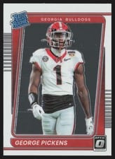 2022 Panini Chronicles Draft Picks Donruss Optic Rated Rookie George Pickens #23 card