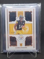 2022 Panini Encased Rookie Quad Memorabilia George Pickens #RQM-16 card
