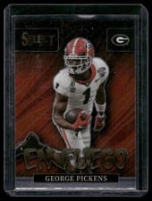 2022 Panini Select Draft Picks En Fuego George Pickens #EN-GP card