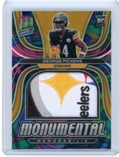 2022 Panini Spectra Monumental Memorabilia George Pickens #MME-GPI card