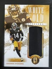 2023 Panini Gold Standard White Gold George Pickens #28 card