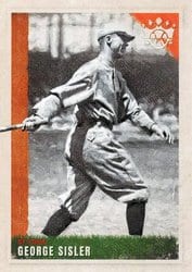 2022 Panini Diamond Kings Base Set George Sisler #20 card