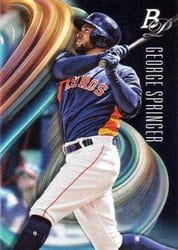 2018 Bowman Platinum Base Set George Springer #30 card