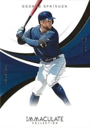 2018 Panini Immaculate Collection Base Set George Springer #68 card