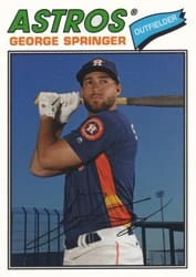 2018 Topps Archives Base Set George Springer #141 card