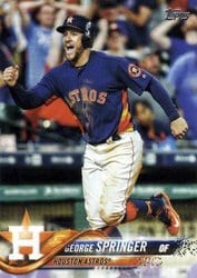 2018 Topps Base Set George Springer #275 card