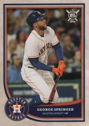 2018 Topps Big League Base Set George Springer #252 card