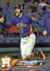 2018 Topps Chrome Base Set George Springer #17 card