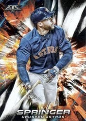 2018 Topps Fire Base Set George Springer #88 card