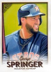 2018 Topps Gallery Base Set George Springer #2 card