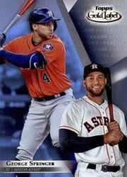 2018 Topps Gold Label Base Set George Springer #48 card