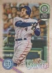 2018 Topps Gypsy Queen Base Set George Springer #202 card