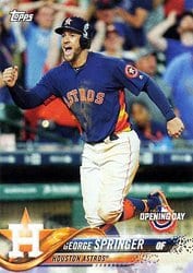 2018 Topps Opening Day Base Set George Springer #48 card