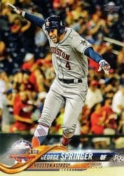 2018 Topps Update Base Set George Springer #US121 card