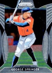 2019 Panini Prizm Base Set George Springer #15 card