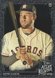 2019 Topps Allen & Ginter X Base Set George Springer #30 card