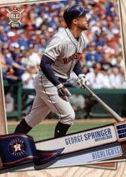 2019 Topps Big League Base Set George Springer #386 card
