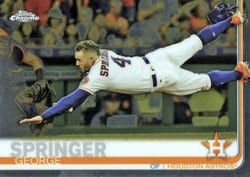 2019 Topps Chrome Base Set George Springer #42 card