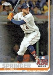 2019 Topps Chrome Update Base Set George Springer #78 card