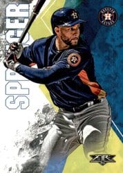 2019 Topps Fire Base Set George Springer #69 card