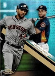 2019 Topps Gold Label Base Set George Springer #28 card