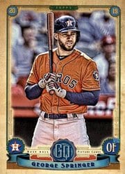 2019 Topps Gypsy Queen Base Set George Springer #133 card