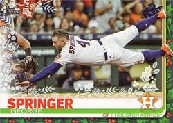 2019 Topps Holiday Base Set George Springer #HW112 card