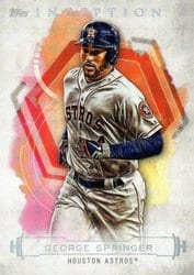 2019 Topps Inception Base Set George Springer #24 card