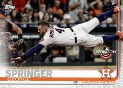 2019 Topps Opening Day Base Set George Springer #40 card