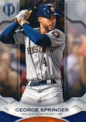 2019 Topps Tribute Base Set George Springer #53 card