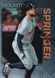 2020 Bowman Platinum Base Set George Springer #69 card