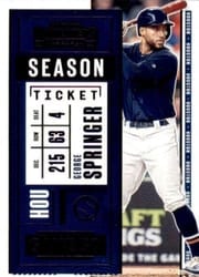 2020 Panini Contenders Base Set George Springer #22 card