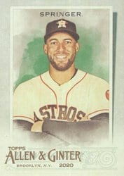 2020 Topps Allen & Ginter Base Set George Springer #12 card